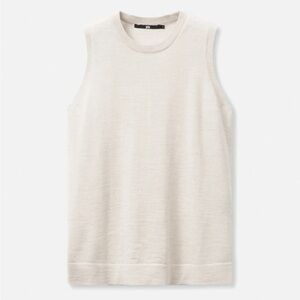 Elegant Cream Wool & Cashmere Tank